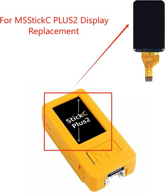ST7789v2 TFT-LCD Display 1,14 Zoll in Bunt als Bildschirmersatz für M5StickC PLUS2 - Bild 1