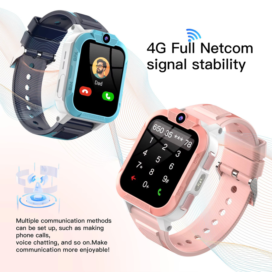 Blackview Smartwatch, Kinder, Pink, Silikon, GPS, Wi-Fi - Bild 6