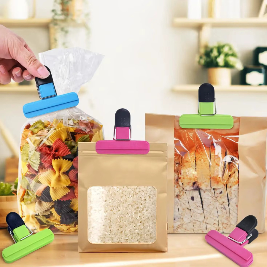 YOCITY Verschiedene Chip-Clips aus Kunststoff in Mehrfarben zur Lebensmittelversiegelung und Snack-Aufbewahrung - Bild 3