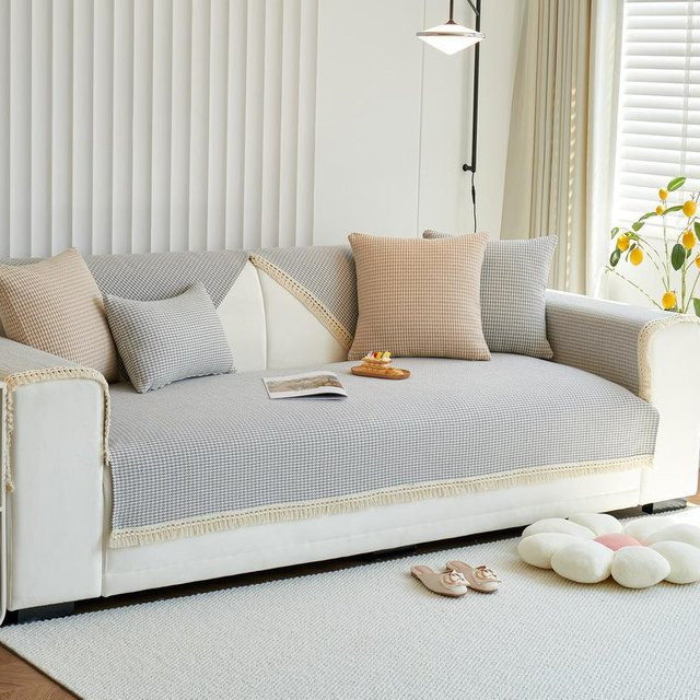 Super Six Sofa Kissen für alle Jahreszeiten mit rutschfestem Baumwollbezug, Grün, B/T/H: 70 x 70 x 70 cm - Bild 1