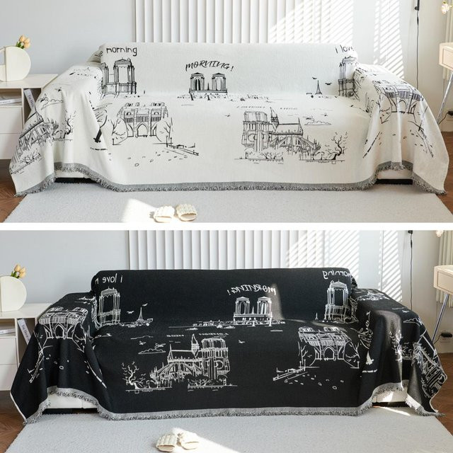 Super Six Chenille Überwurfstoff, doppelseitige und kratzfeste Sofadecke für alle Jahreszeiten, B/T: 180 x 130 cm - Bild 1