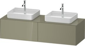 Duravit Waschtischunterschrank White Tulip in Weiß mit integrierter LED-Beleuchtung, Wandmontage, B: 160 cm, T: 55 cm - Bild 1