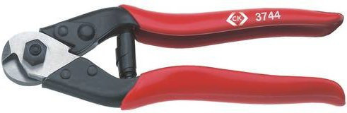 C.K T3744 Drahtseilschneider in Rot für Alu- und Kupferkabel sowie ein- und mehrdrähtige Kabel bis 6mm - Bild 1