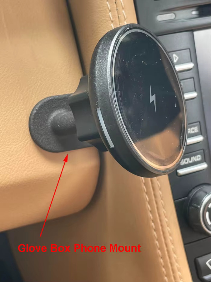 MagSafe Magnetische Telefonhalterung für Porsche 911 997 mit Ladefunktion für das Handschuhfach - Bild 4