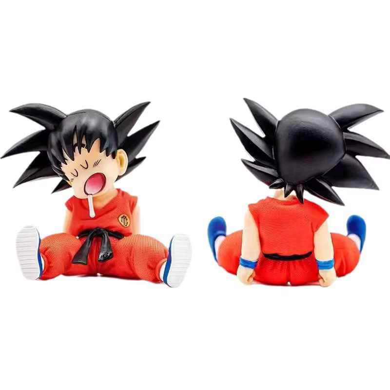Bandai Dragon Ball Mini Goku Schlaffigkeitsfigur als Anime Desktop-Deko-Statue in Mehrfarbig - Bild 6