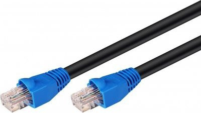 MicroConnect CAT 6 Netzwerkkabel RJ-45 auf RJ-45, UTP, robust für den Außenbereich, 60,0 m, Schwarz, Blau - Bild 1