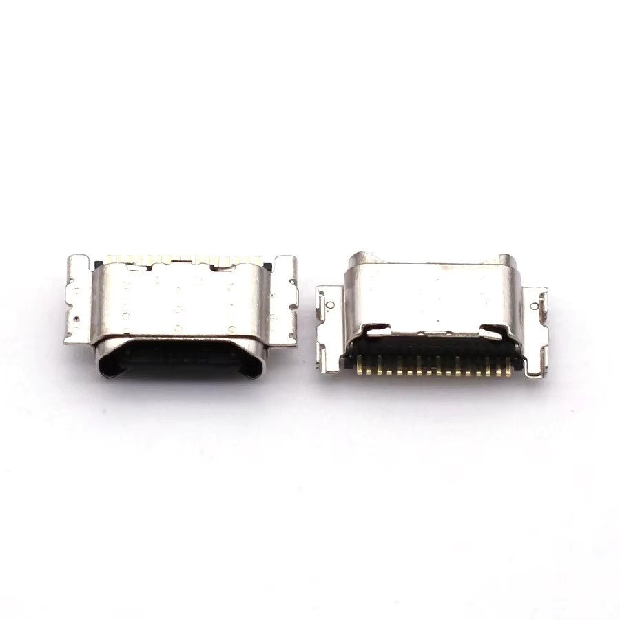 10er Set USB-C Ladeport Ersatzstecker für OPPO A95 A93 A92 A55 A52 A53 A32 A16 in Silber - Bild 2