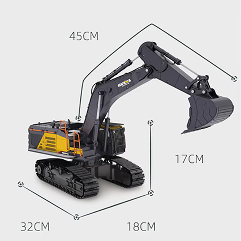 huina RC Bagger LKW Modell, mit Licht und Sound - Bild 3
