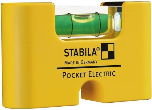 Stabila Pocket Electric Mini-Wasserwaage Gelb mit Magnet, Breite: 7 cm - Bild 1