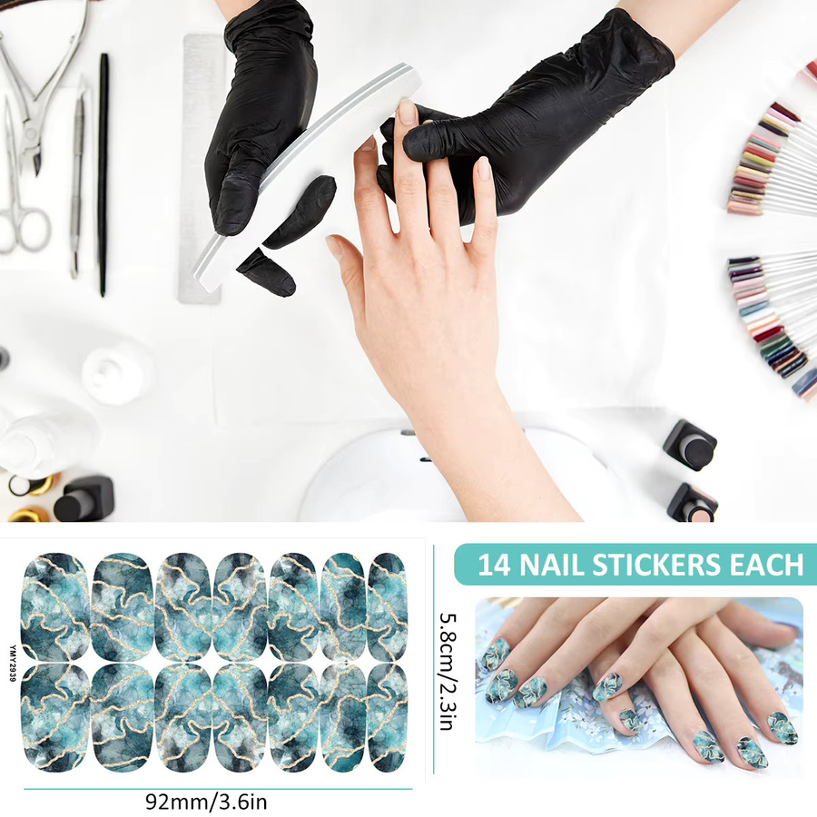 Nagelaufkleber mit Nagelfeile, 10/12 Blatt, Kinder - Bild 2