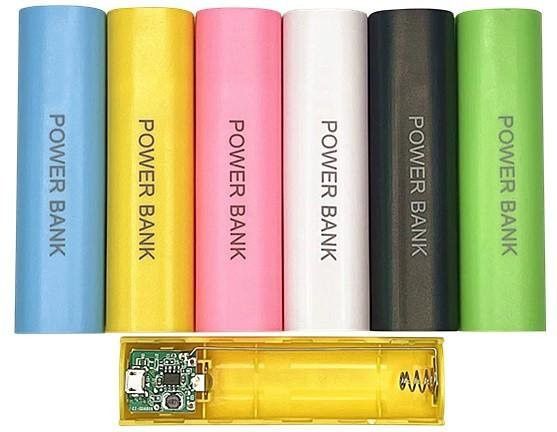 ESHYLALA Tragbare Shell 18650 Power Bank Mini Ladebox für Handy und MP3 MP4 in Grün und Multicolour - Bild 1