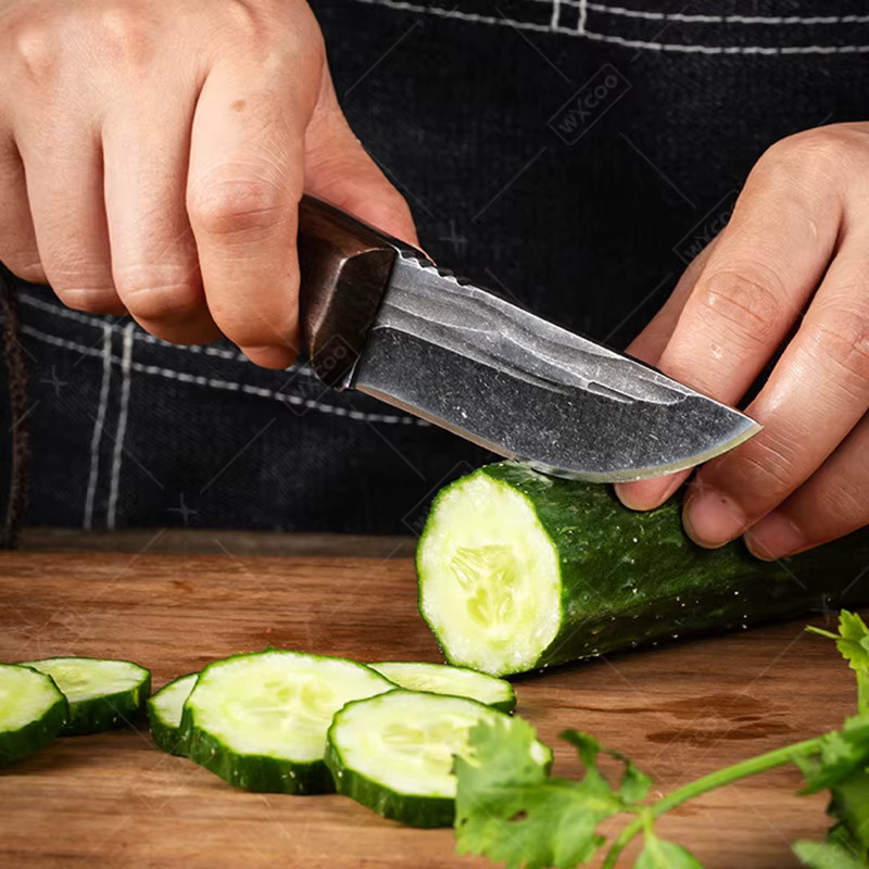 WXCOO Japanisches Ausbeinmesser aus Holz handgefertigt für Fleisch und Obst - Bild 3