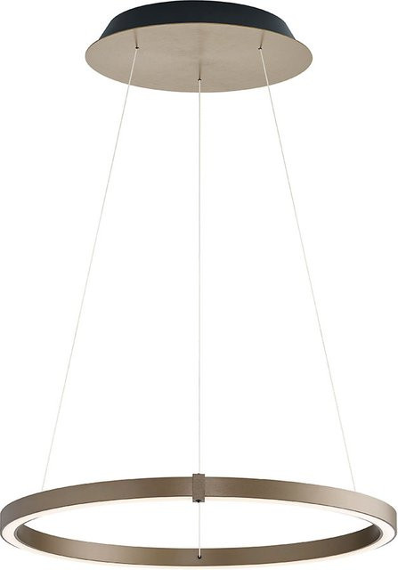 Bankamp Line Ring 2363 LED-Pendelleuchte in Bronze eloxiert mit dim2warm Funktion und höhenverstellbarem Design - Bild 1