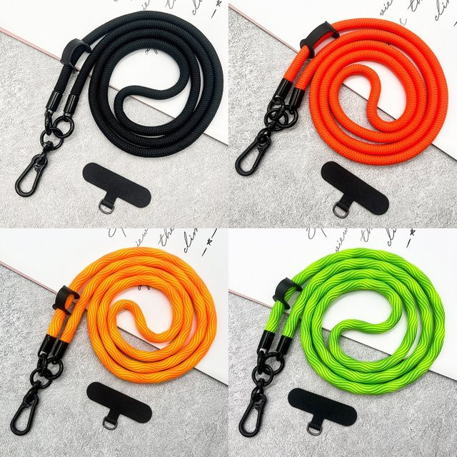 LUlmo Universal Telefon-Lanyard mit verstellbarem Schulterband und Clip, 8 mm Durchmesser, Unisex - Bild 1