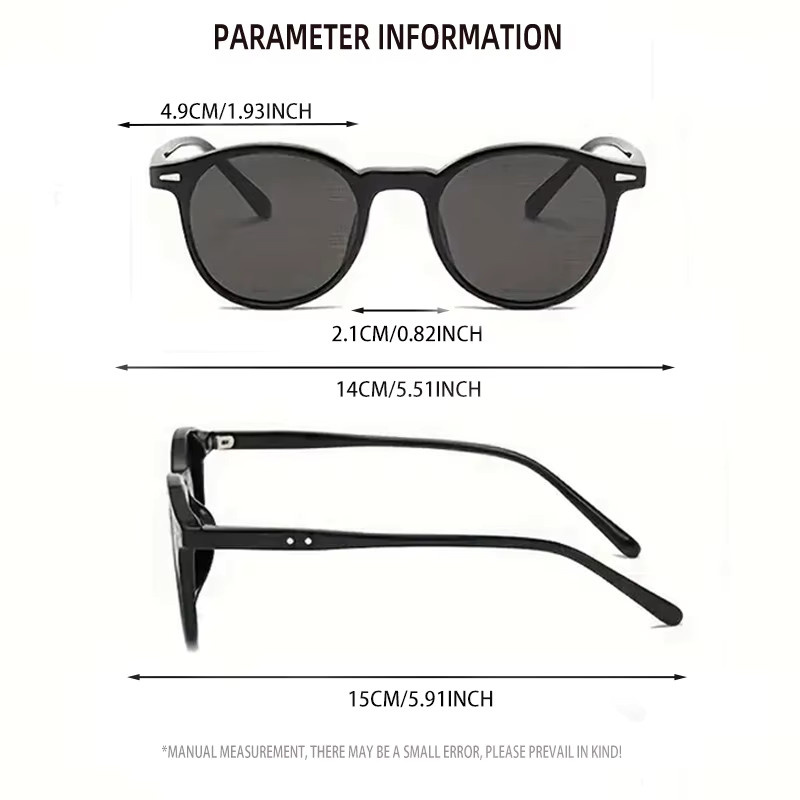 Hindfield Brille, rund, Vollrand, Kunststoff, Unisex - Bild 2