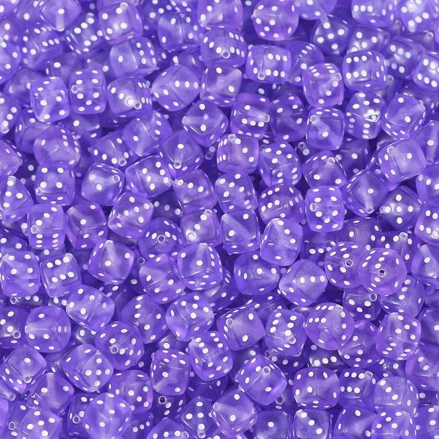 JHNBY Acrylperlen, helllila, 8 mm, Unisex - Bild 1