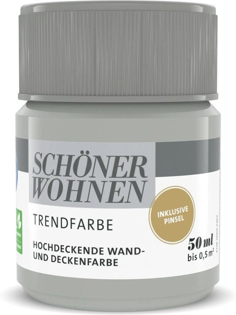 Schöner Wohnen Trendfarbe Dreamy matt in Plaster Grau, 50 ml - Bild 1