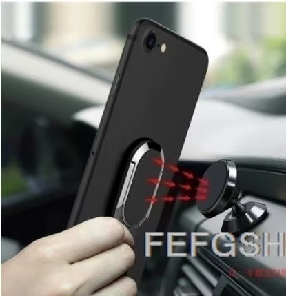 RugOne Xever 7 Pro Handyhülle aus weichem TPU-Silikon mit Ringhalterung in Schwarz - Bild 1