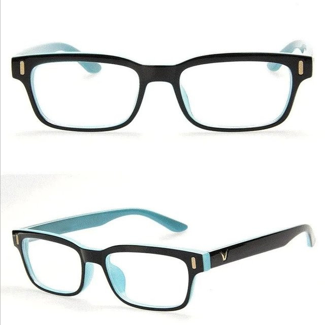 VABBON Korrektionsbrille, quadratisch, Vollrand, Kunststoff, Unisex, schwarz - Bild 1