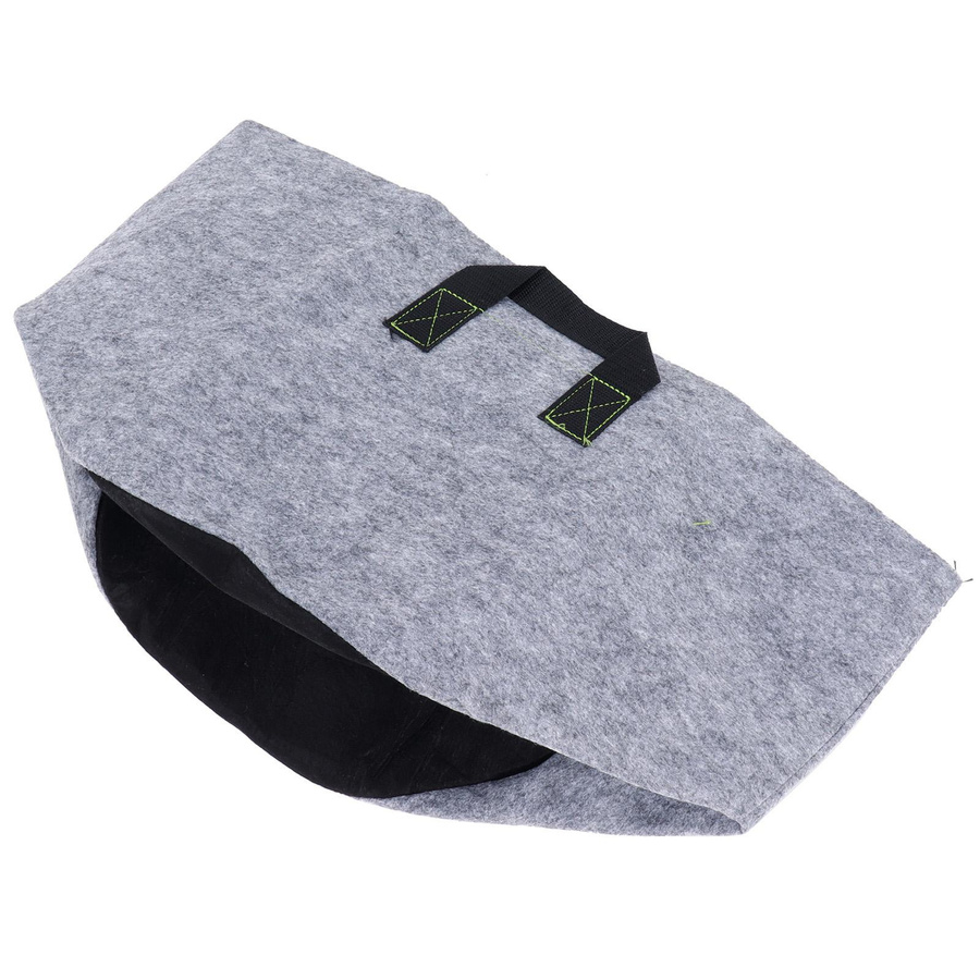 Pflanzsack aus Vliesstoff mit Griffen für Gemüse und Blumen in Grau und Schwarz, 7 Gallon - Bild 3