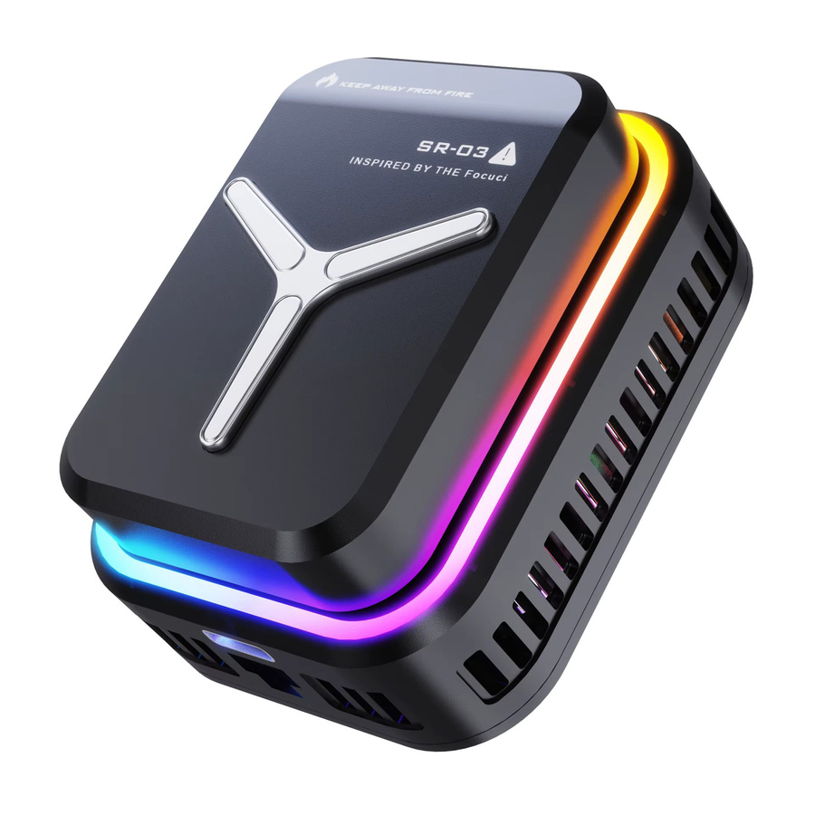 AMORUS Magnetischer Smartphone-Kühler mit 15W Halbleitertechnologie, RGB-Beleuchtung und Rückenclip für Gaming-Smartphones in Schwarz oder Weiß - Bild 5
