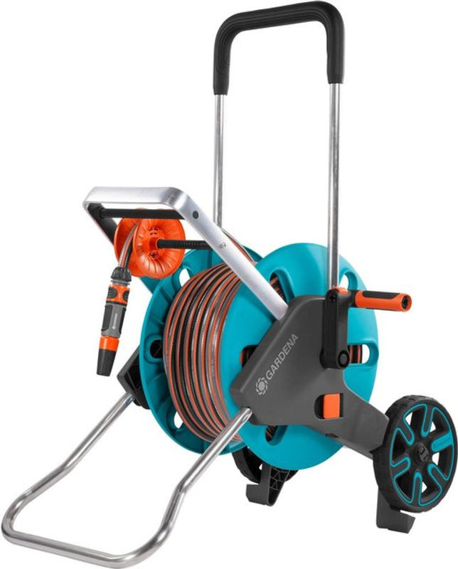 Gardena Schlauchwagen CleverRoll M Easy Set in Türkis, Orange und Grau mit 20 m Schlauch (1/2 Zoll) - Bild 3