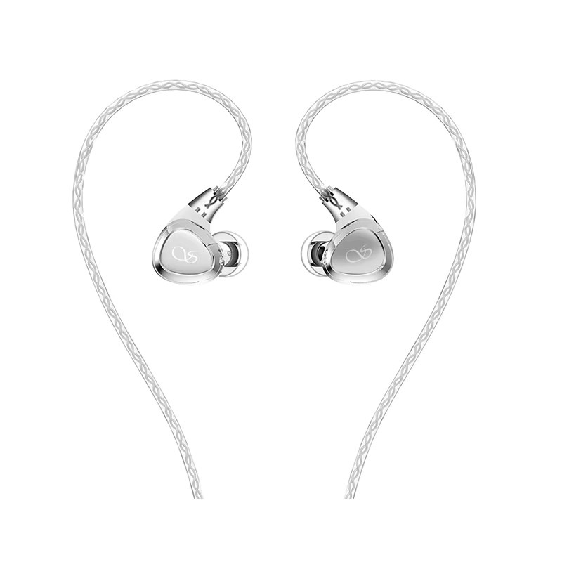 Shanling SONO Triple Hybrid Driver In-Ear-Monitor-Kopfhörer IEM Hi-Res Audio in Silber/Grau mit austauschbarem 0,78 mm Kabel - Bild 1