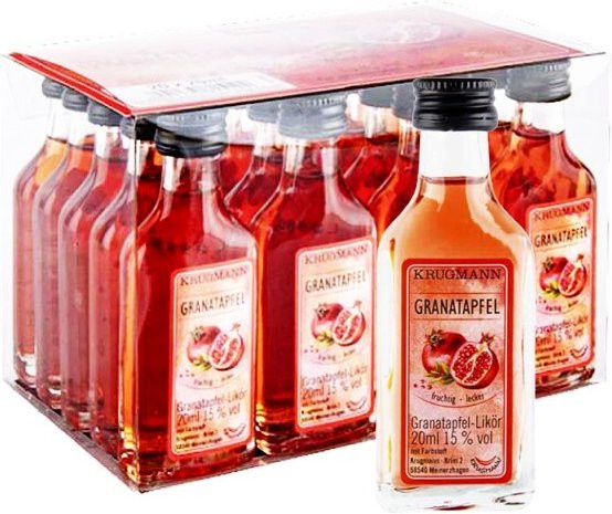 Krugmann Likör & Aperitif Granatapfel, 20 x 0,2 l - Bild 1