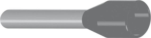 Hilpress Aderendhülsen isoliert Grau 0,75 mm² x 14 mm 100 Stück - Bild 1