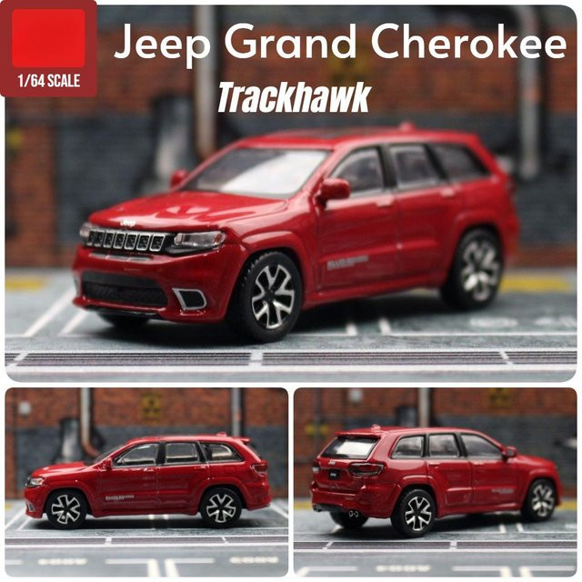 JKM Jeep Grand Cherokee Trackhawk, Spielzeugauto, Modell SUV, 1:64, rot - Bild 1
