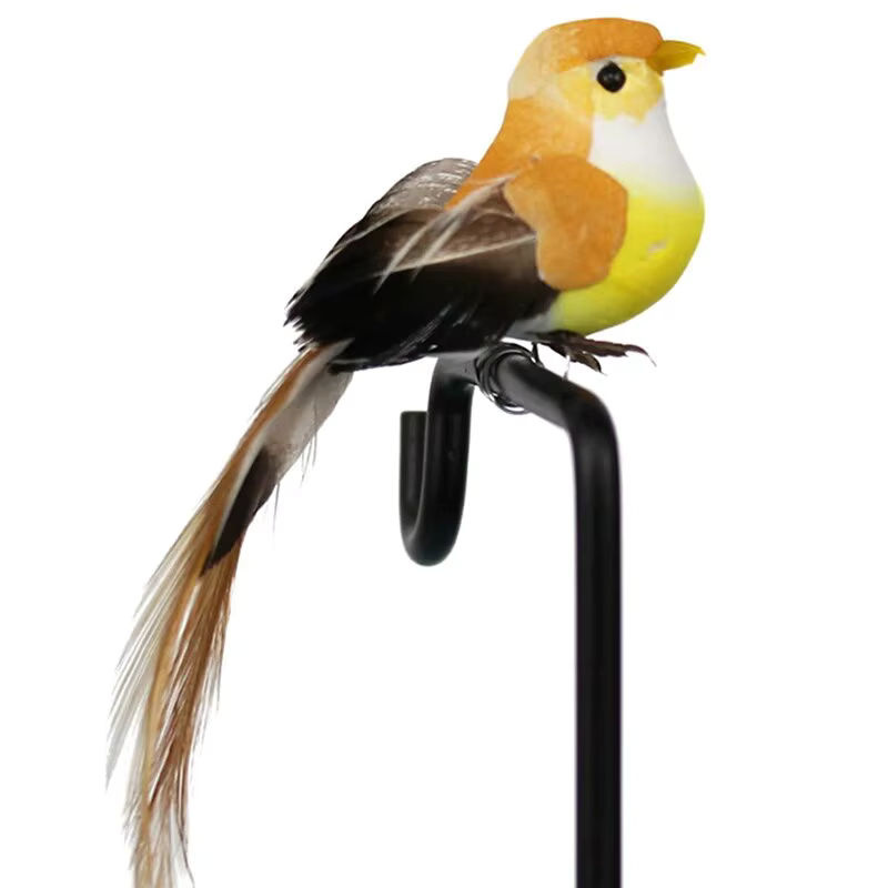 Dekorative Mini künstliche Vögel aus Schaum und Textil für deine Tischdekoration bei Hochzeiten oder Partys, mehrfarbig - Bild 2