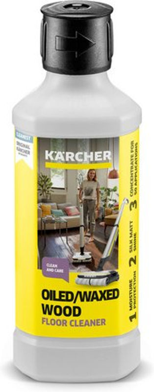 Kärcher Bodenreiniger und Auffrischer für geölte und gewachste Holzböden, 500 ml, Weiß - Bild 3