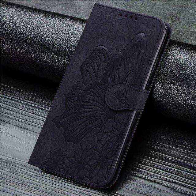 Leder Klapphülle für Xiaomi Mi 10T Lite in Schwarz mit Brieftaschenfunktion und Strap - Bild 1