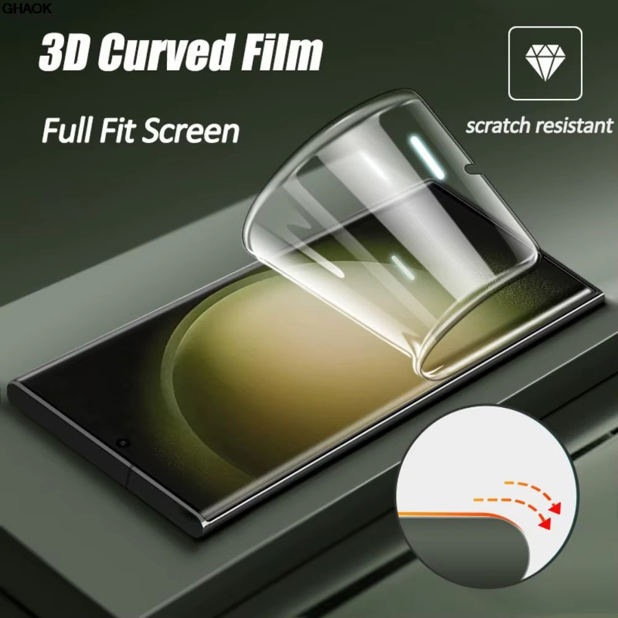 2 Stück Keramik-Softfolie Sichtschutzfolie mit Vollkleber für Samsung Galaxy S25 S26 S24 S23 Ultra S22 S21 S20 Note 10 20 Ultra transparent - Bild 5