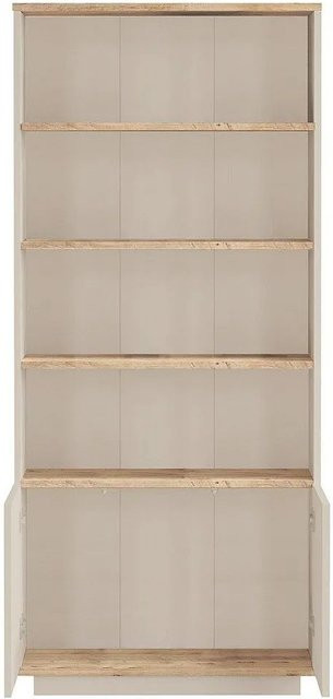 Bücherregal Lotula von Vente-unique in Beige Naturfarben Hell, H x B x T: 168,3 x 75,5 x 26,8 cm - Bild 1