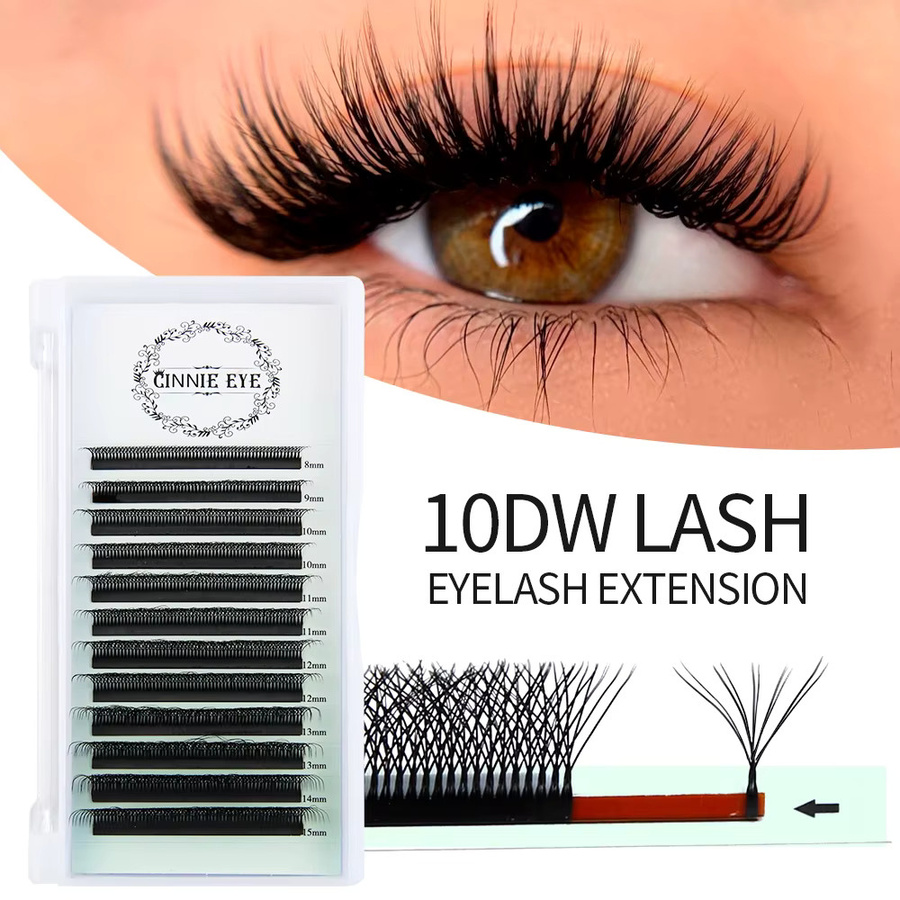CINNIE EYE Wimpernbündel 10D W-Form, Black, Unisex - Bild 4