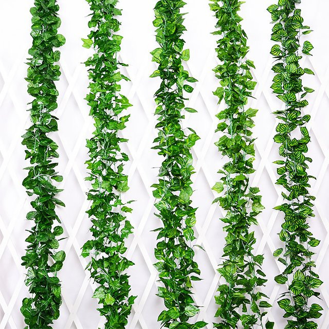 DUTRIEUX 12er Paket Künstliche Efeu-Lianen in Grün zur Dekoration für Hochzeit, Garten und Wandbehang - Bild 1