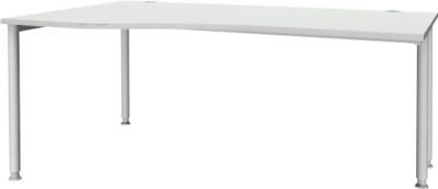 Schäfer Shop Genius Freiformschreibtisch MODENA FLEX mit Ansatz links, lichtgrau/weißaluminium, B: 180 cm, T: 82 cm, H: 76 cm - Bild 1