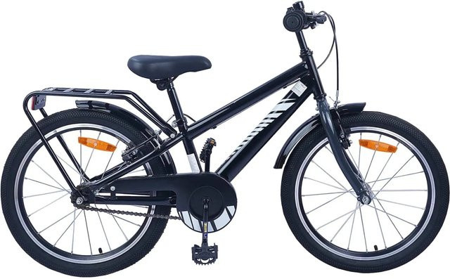 vidaXL Kinderfahrrad 18 Zoll Schwarz für 5-7 Jahre Alt - Bild 1