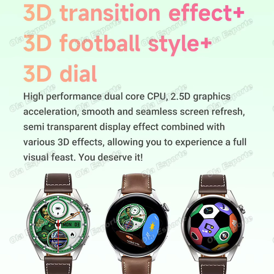 Ola Esporte HW12 Smartwatch mit Bluetooth-Gesprächsfunktion und Gesundheitsmonitor in Schwarz für Damen und Herren - Bild 4