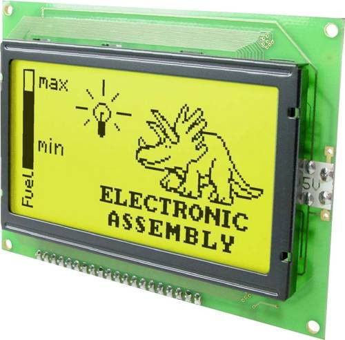 DISPLAY VISIONS LCD-Display in Gelb und Grün, B x H x T: 93 x 70 x 13,6 mm - Bild 1