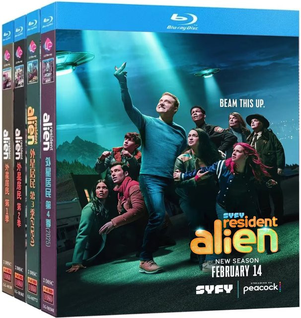 Resident Alien, Staffel 1-4, Box-Set, Blu-ray, 8-Disc - Bild 1