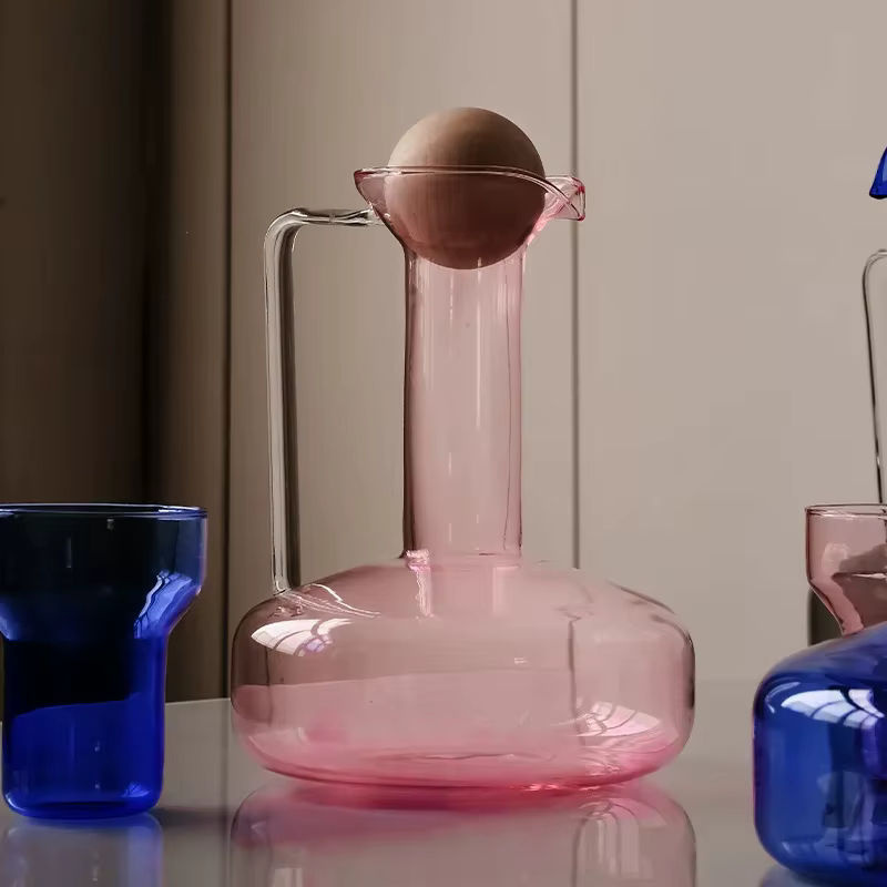 ZHUOJI Glas Wasserkocher und Tassenset im Nordic Stil, transparent, 1,5 l - Bild 5