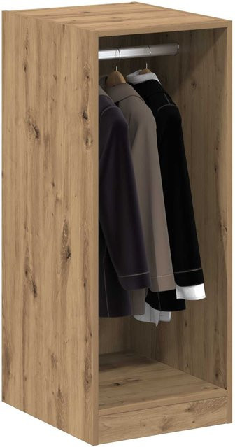 Kleiderschrank mit Regal von Yiwydaa in Artisan Eiche, Braun, B/T/H: 41 x 48 x 102 cm - Bild 1