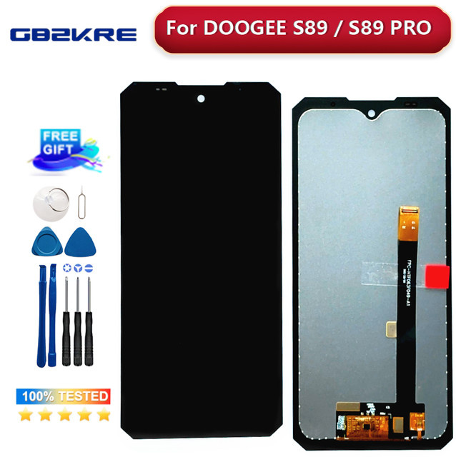 DOOGEE S89 / S89 Pro Ersatz LCD Display mit Touchscreen Digitizer in Schwarz, 6.3 Zoll - Bild 1