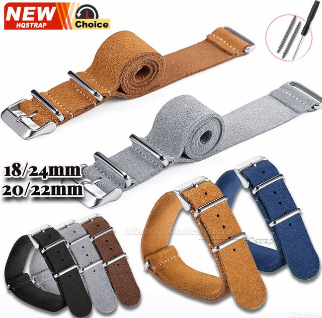HQstrap Uhrenarmband Wildleder, Echtleder, Unisex - Bild 1