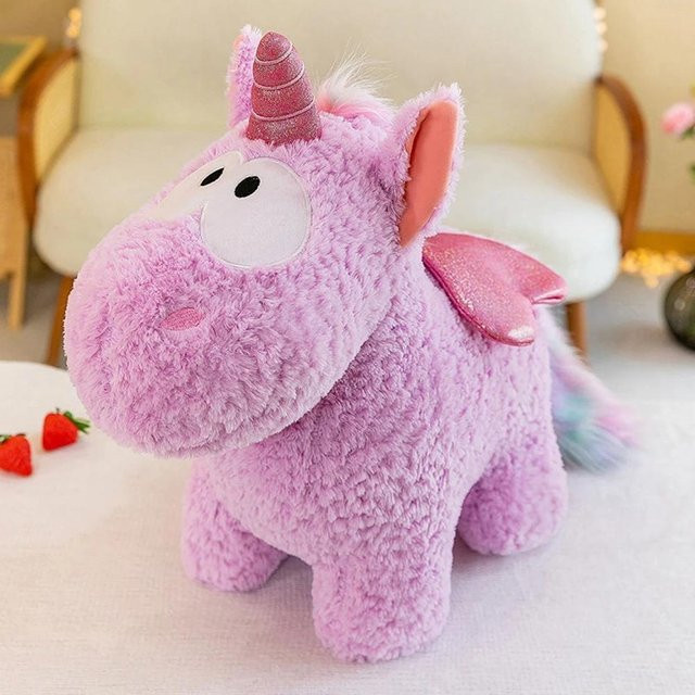 Einhorn Plüschtier Kissen Schlafpuppe 30cm 3–6 Jahre - Bild 1
