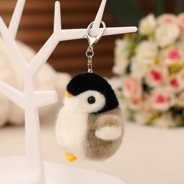 Bai Fen Bai dolls and toys Pinguin-Anhänger, Plüschtierpuppe, rosa - Bild 1