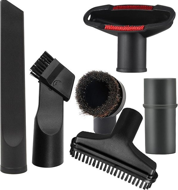 Dyson 6-teiliges Bürstenkopf-Set mit Pferdehaarbürste für Haushaltsstaubsauger, Schwarz - Bild 1