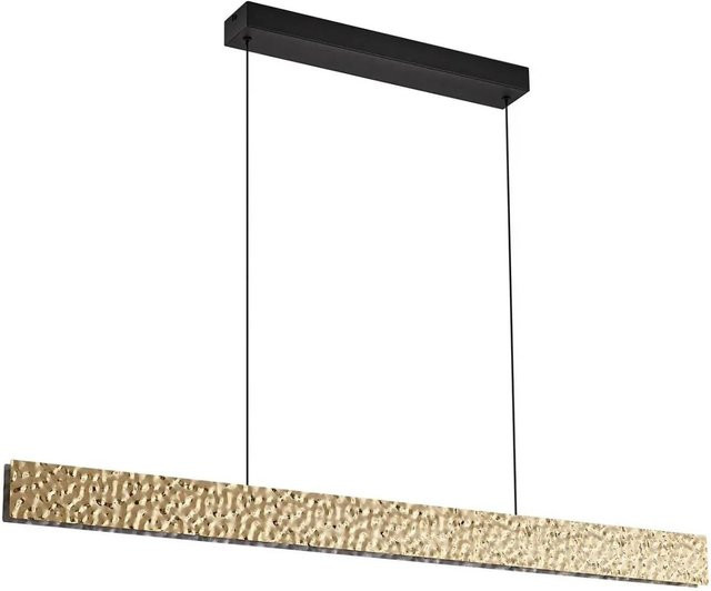 Lucande Nivara LED Pendelleuchte Modern aus Metall in Gold und Messing mit Schwarz - Bild 1